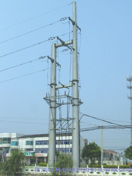 35KV双回路终端钢管杆(塔)