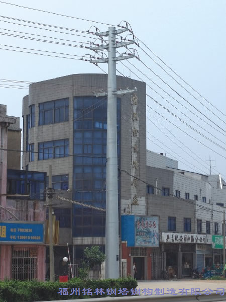 10KV三回路转角钢管杆(塔)