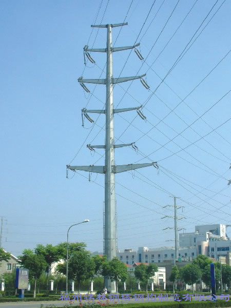 110KV双回路转角钢管杆(塔)