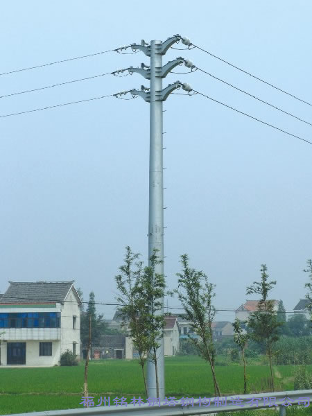 10KV单回路转角钢管杆(塔)
